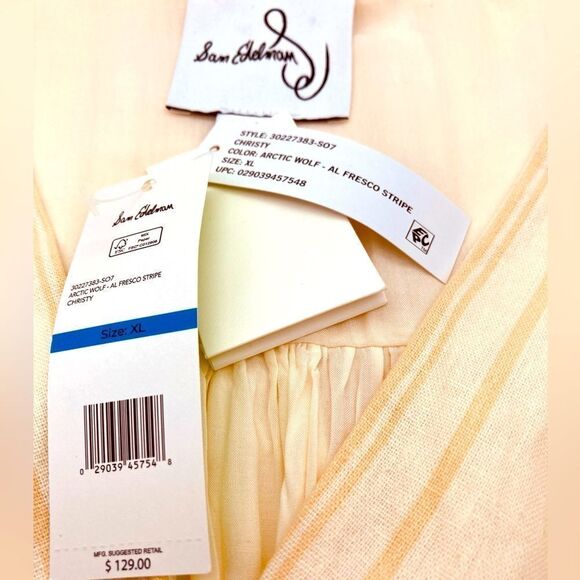 NWT Sam Edelman Christy Linen Blend Maxi Dress Size XL - Picture 11 of 11